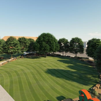 The green space at Unity Square